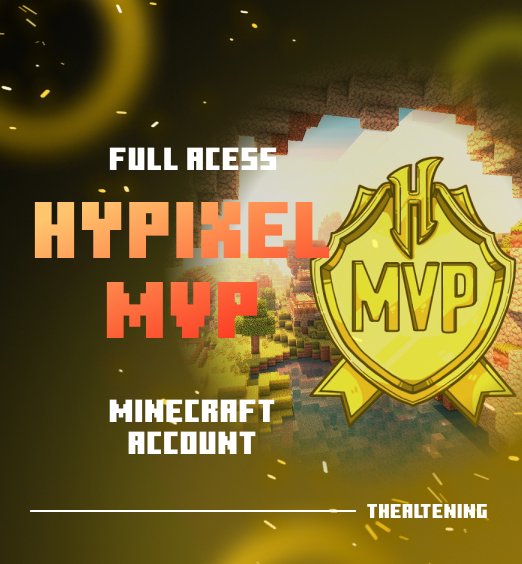 Full Access Account (Hypixel MVP) thealtening logo