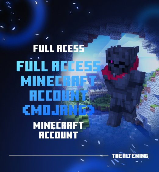 Full Access Minecraft Account (Mojang) thumbnail