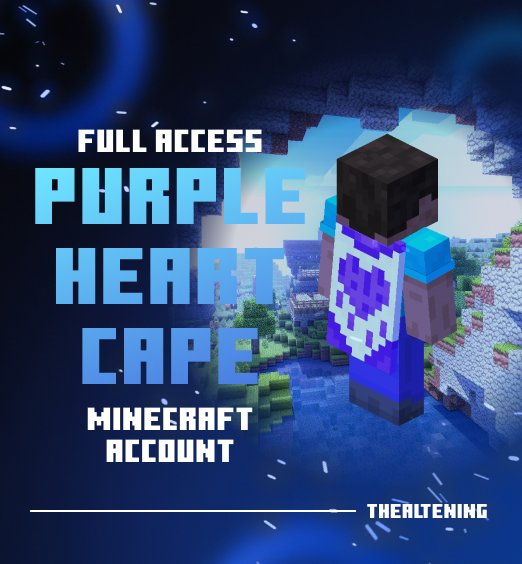 Full Access Minecraft Account (Purple Heart) thealtening logo