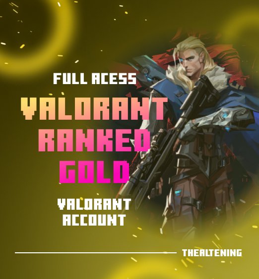 Valorant Ranked Gold Account thealtening logo