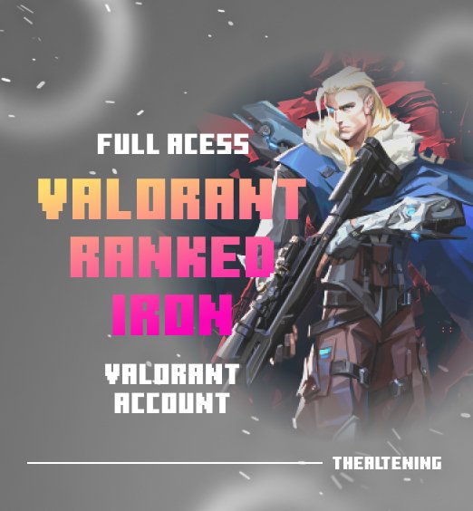 Valorant Ranked Iron Account thealtening logo