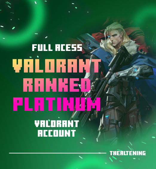 Valorant Ranked Platinum Account thealtening logo
