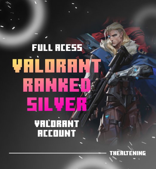 Valorant Ranked Silver Account thealtening logo
