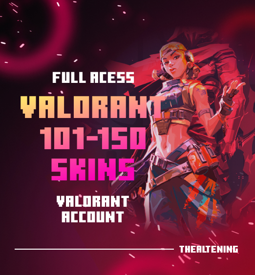 Valorant Account 101-150 Skins thealtening logo