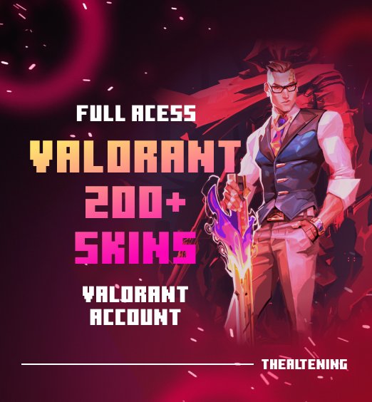Valorant Account 200+ Skins thealtening logo