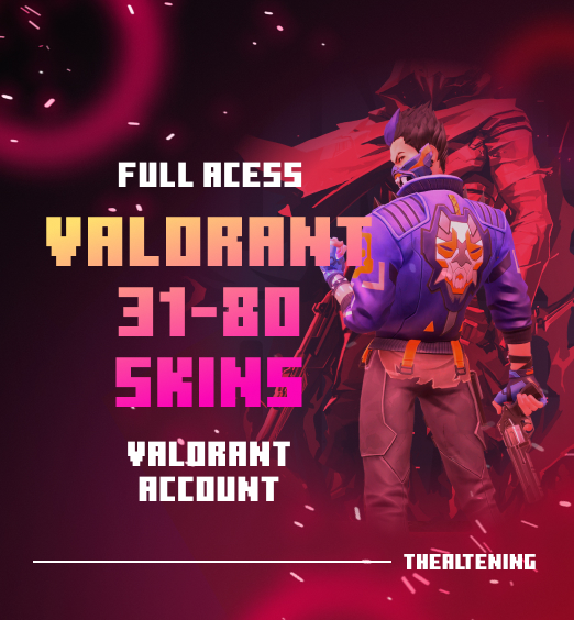 Valorant Account 31-80 Skins thealtening logo